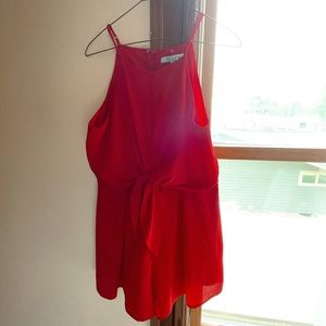 she+sky red romper